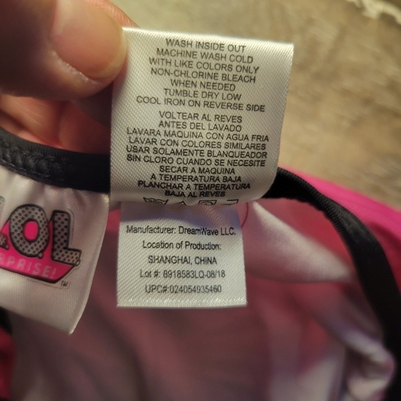 L.O.L Surprise LOL Swimsuit Bathing Suit Pink, Girls 5/6  Doll Print - Picture 3 of 7